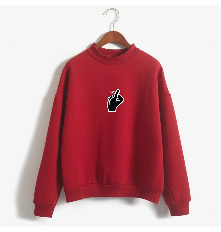 Janet – Koreanischer Ulzzang Pullover mit Herzmotiv