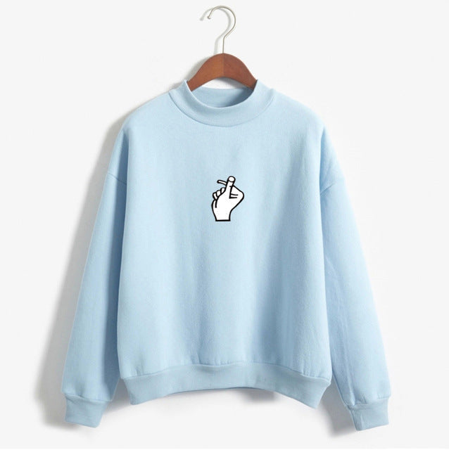Janet – Koreanischer Ulzzang Pullover mit Herzmotiv