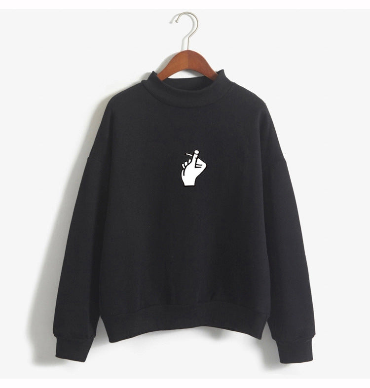 Janet – Koreanischer Ulzzang Pullover mit Herzmotiv