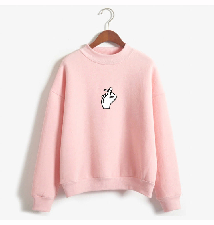 Janet – Koreanischer Ulzzang Pullover mit Herzmotiv