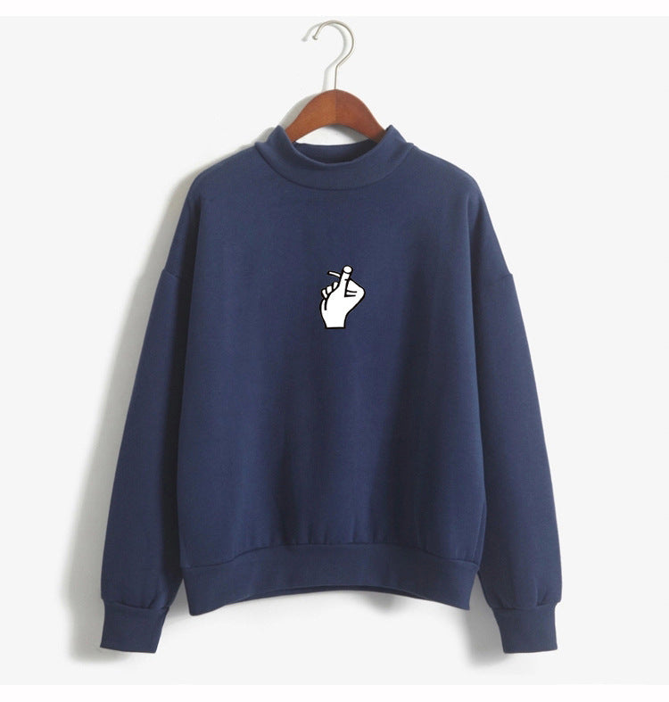 Janet – Koreanischer Ulzzang Pullover mit Herzmotiv