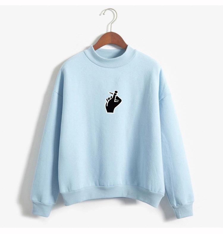 Janet – Koreanischer Ulzzang Pullover mit Herzmotiv