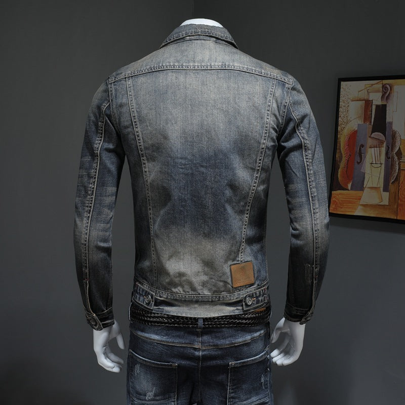 Rhys – Herren-Denimjacke in Übergröße