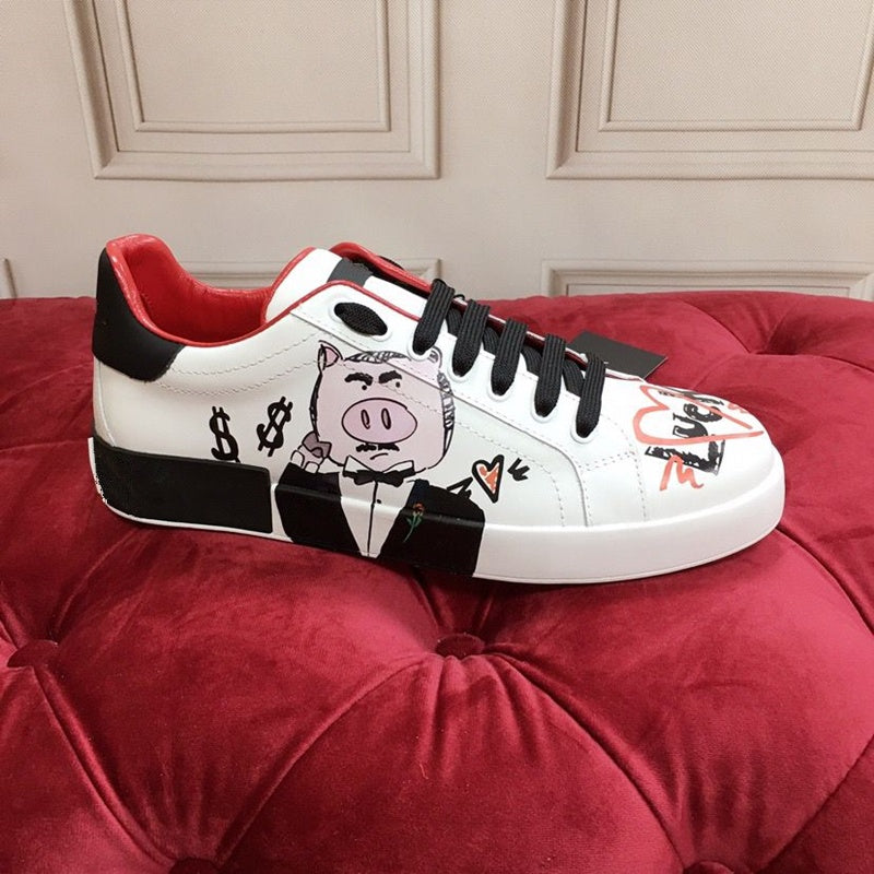 Lily – Weiße Leder-Damenschuhe