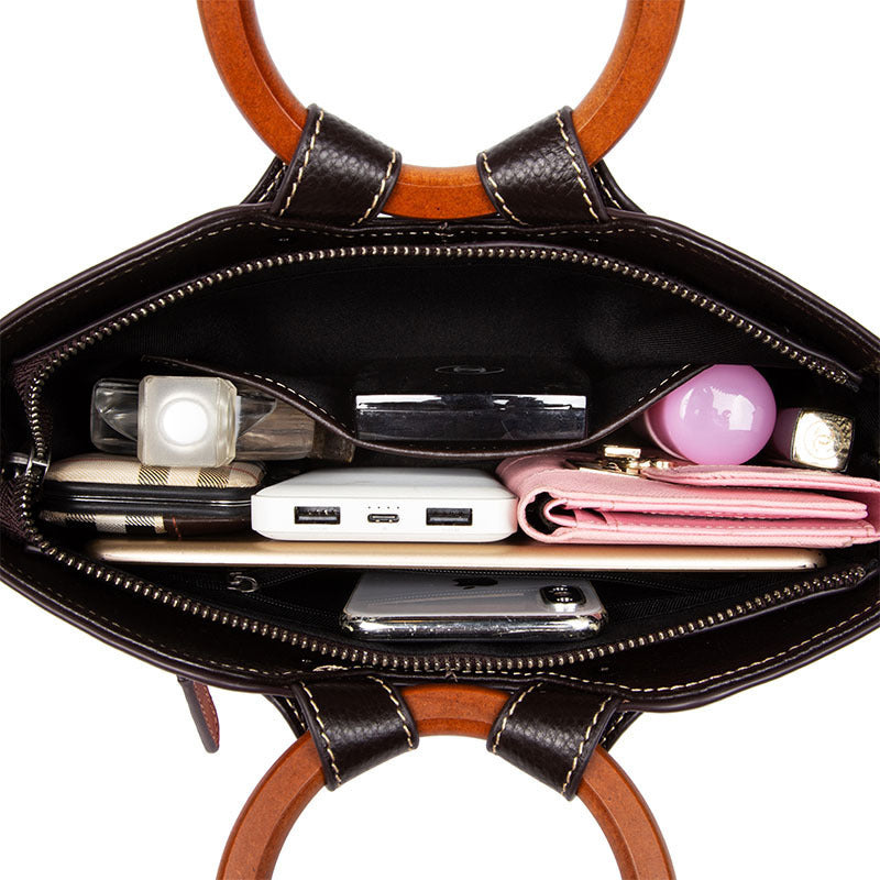 Alice – Vintage Damenhandtasche aus veganem Leder