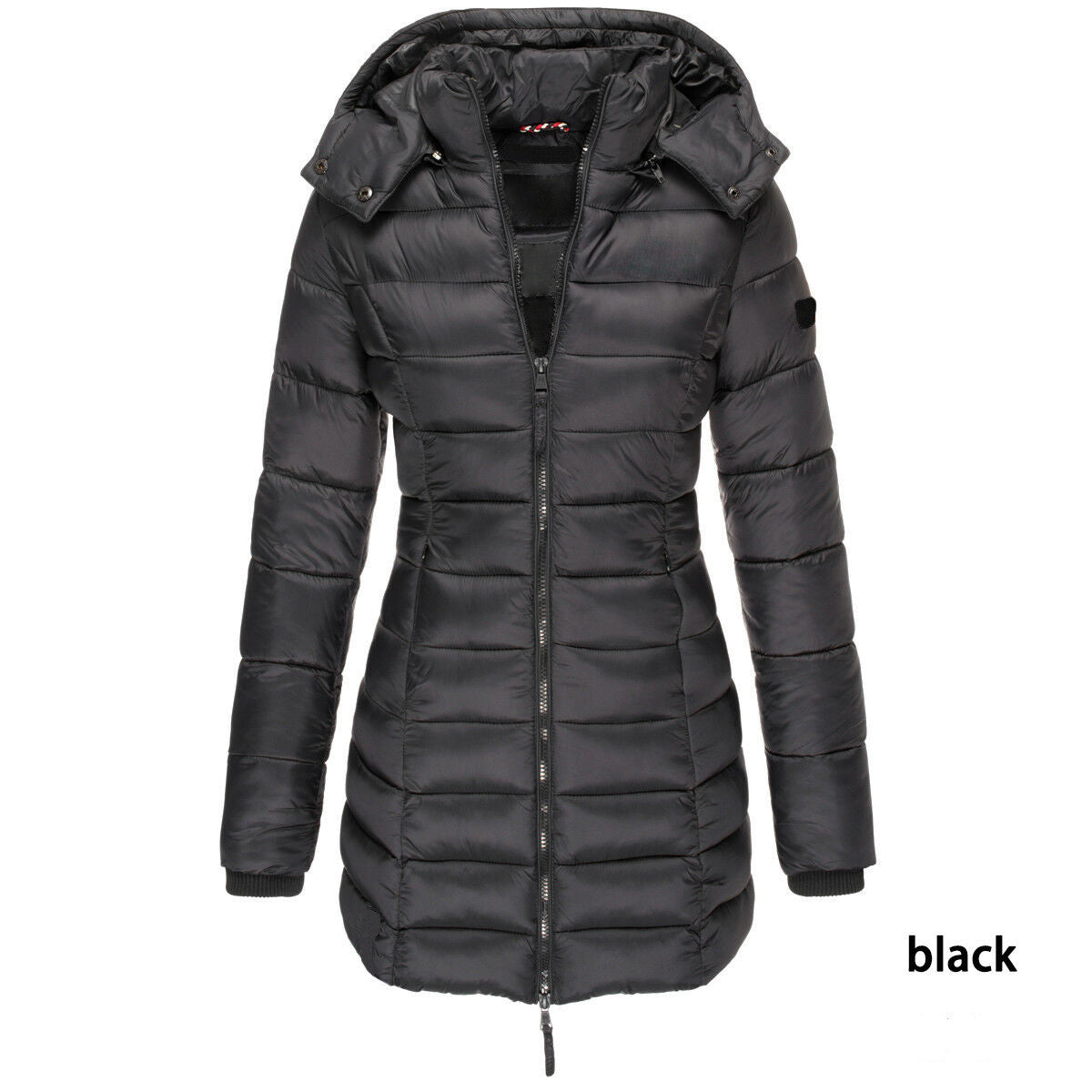 Ruby – Mittellange, Schlankgeschnittene Steppjacke