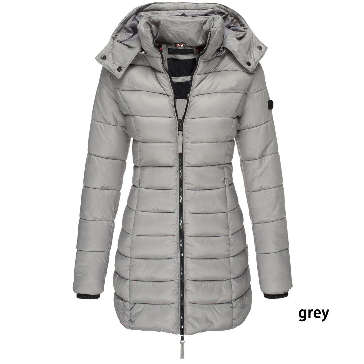 Ruby – Mittellange, Schlankgeschnittene Steppjacke