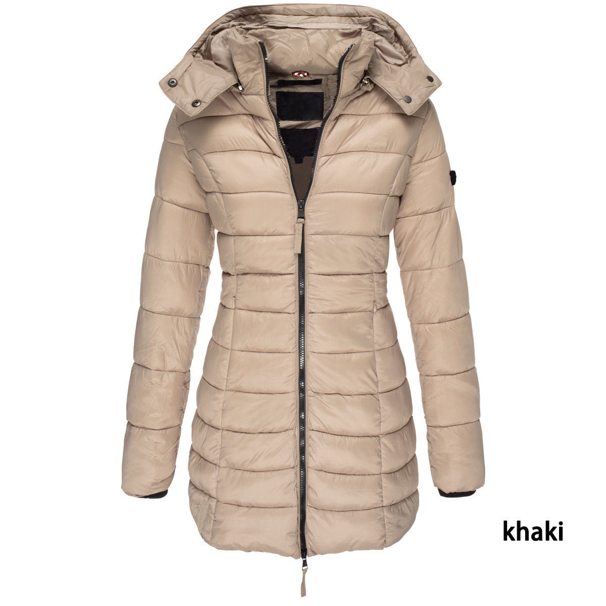 Ruby – Mittellange, Schlankgeschnittene Steppjacke
