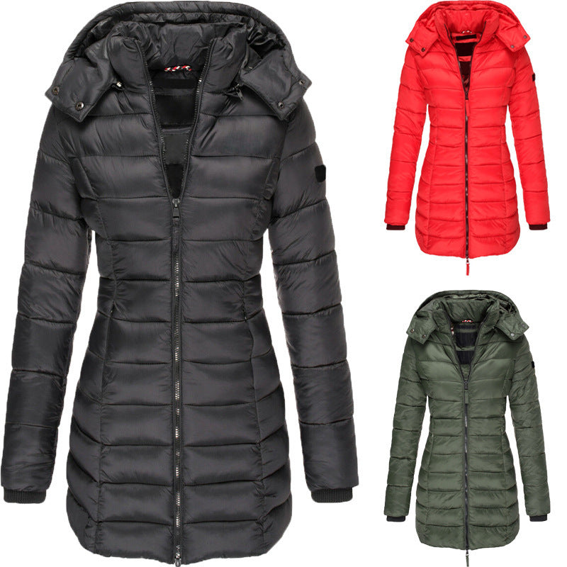 Ruby – Mittellange, Schlankgeschnittene Steppjacke