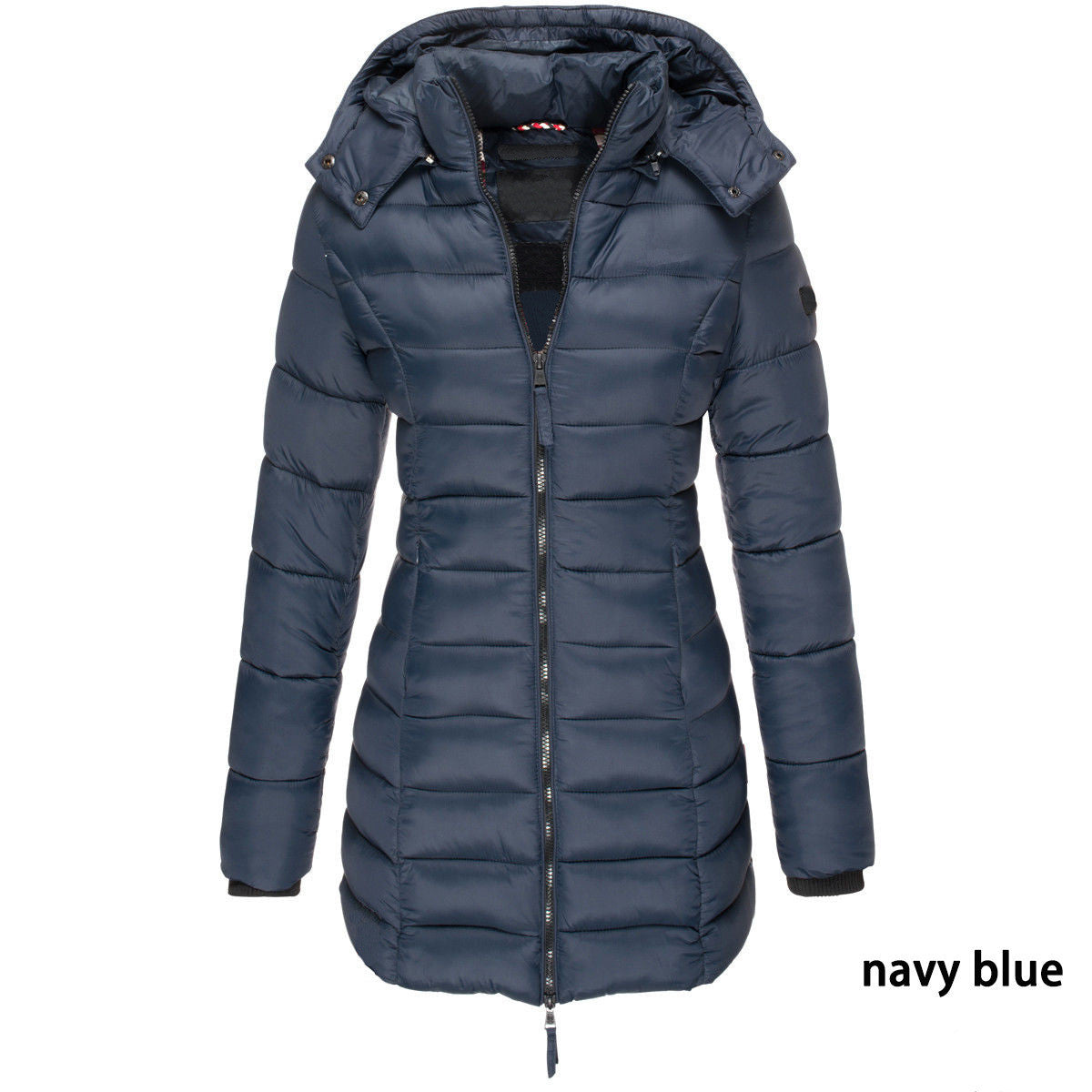 Ruby – Mittellange, Schlankgeschnittene Steppjacke