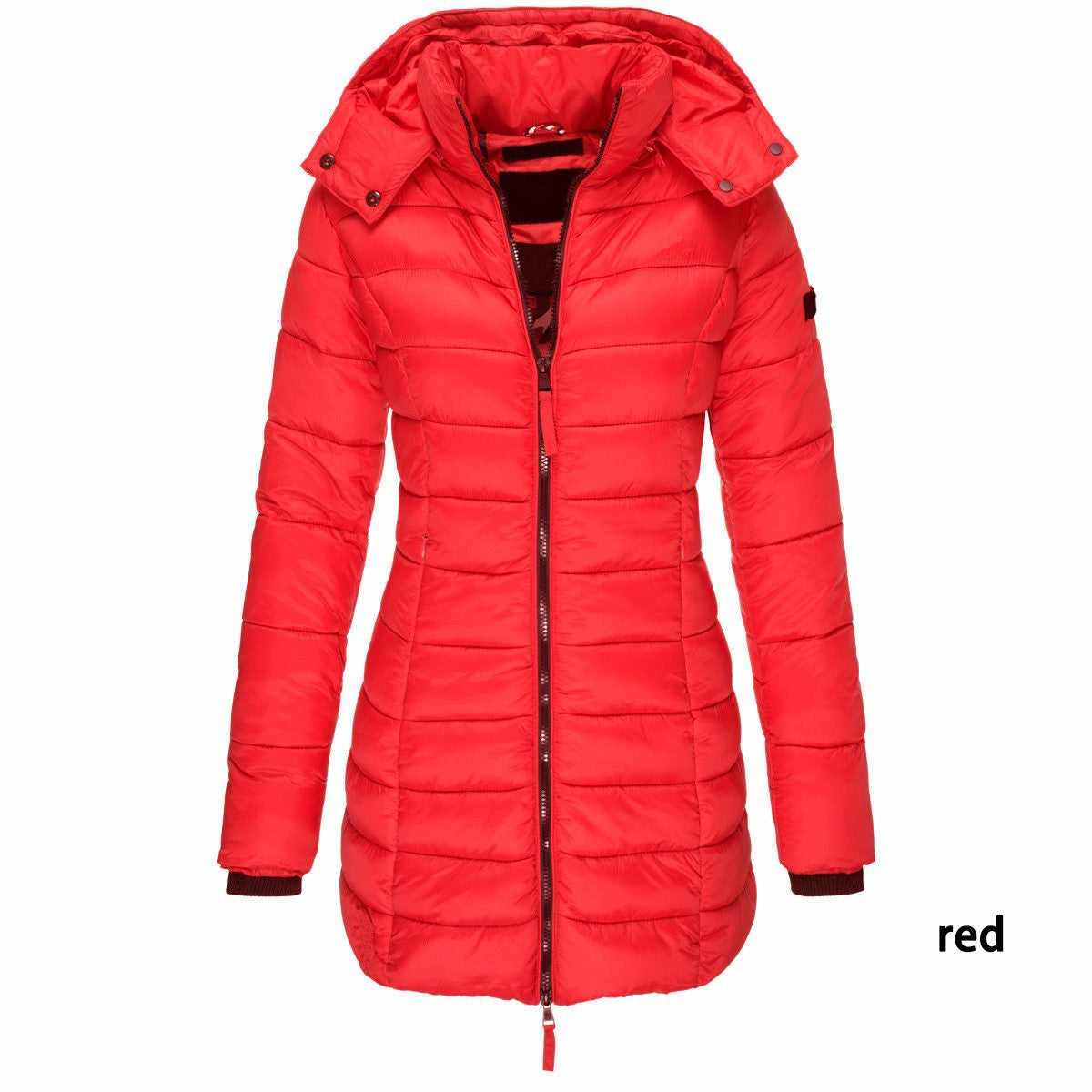 Ruby – Mittellange, Schlankgeschnittene Steppjacke