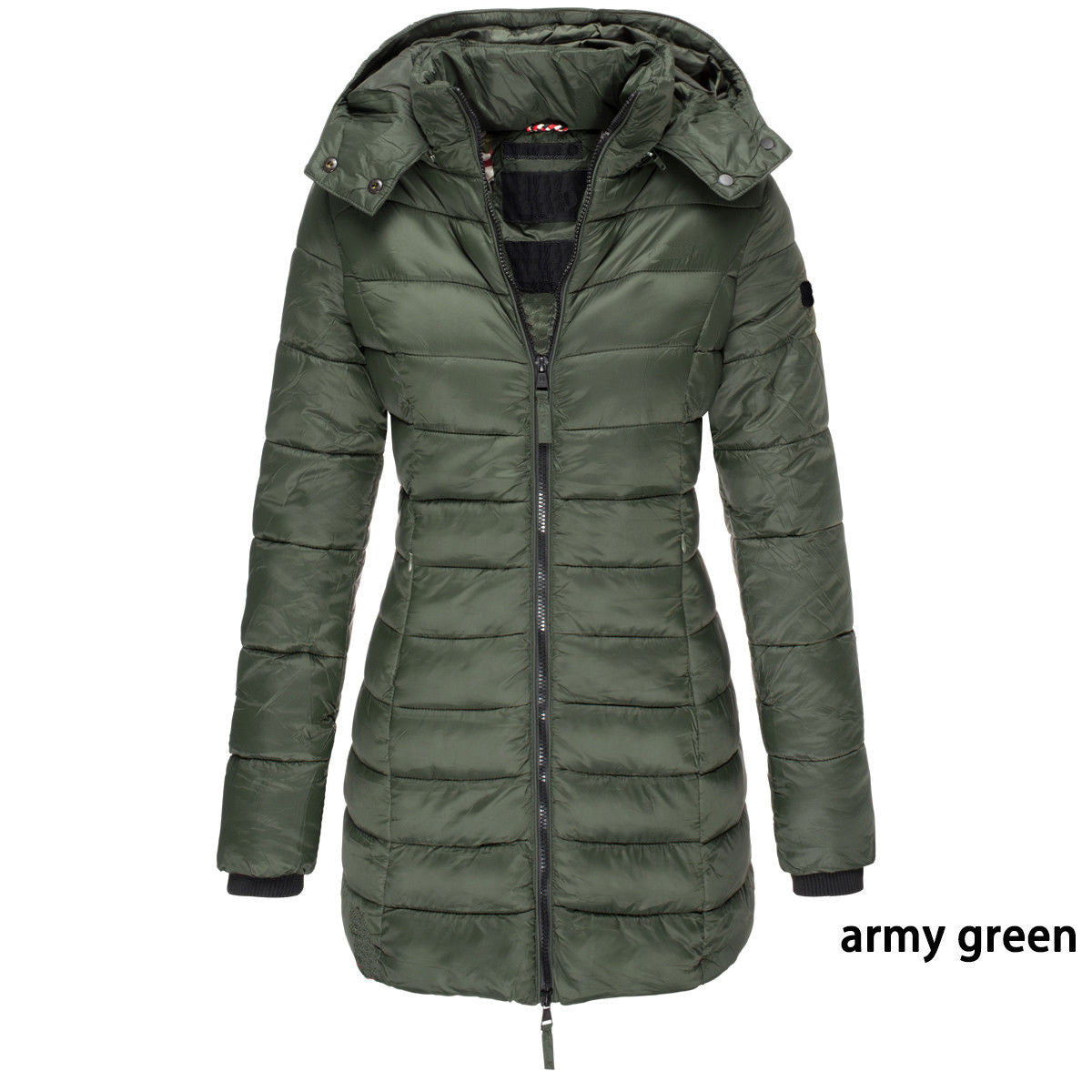 Ruby – Mittellange, Schlankgeschnittene Steppjacke