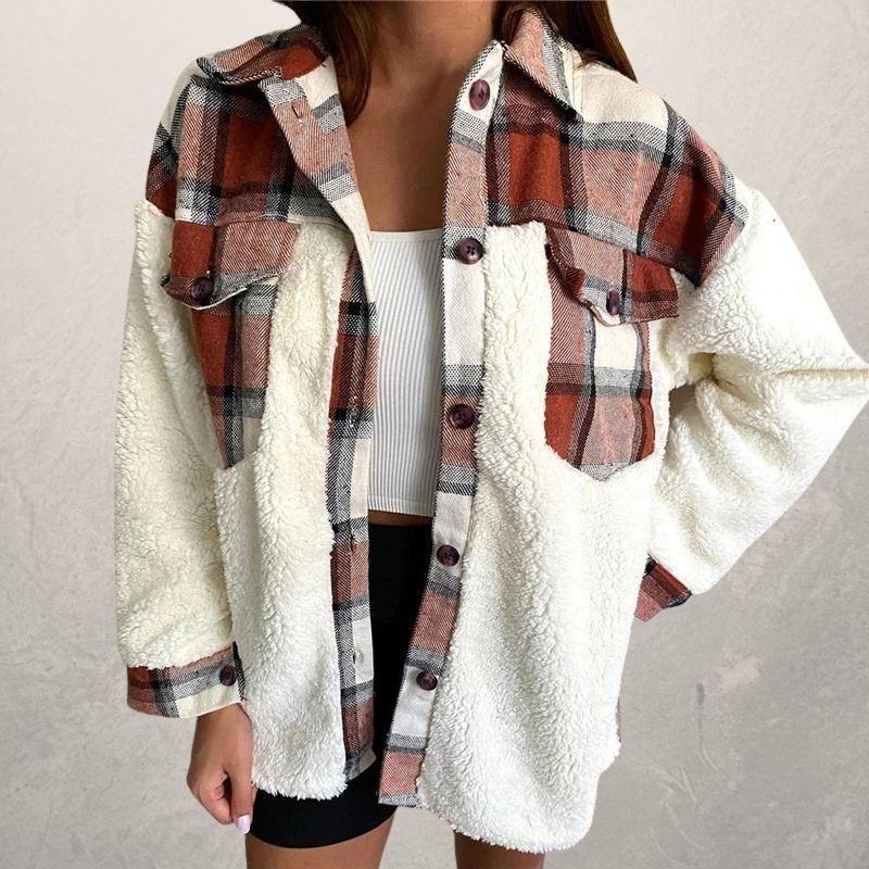Kathryn – Damenjacke aus Weihnachts-Mesh-Kaschmir