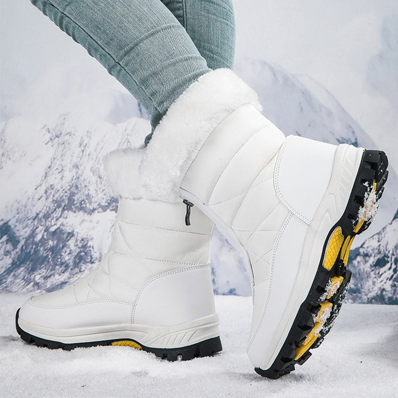 Janet – Leichte Damen-Schnürstiefel mit Reißverschluss