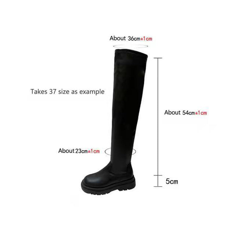 Barbara – Dicke Sohle Stiefel mit Chunky Absatz
