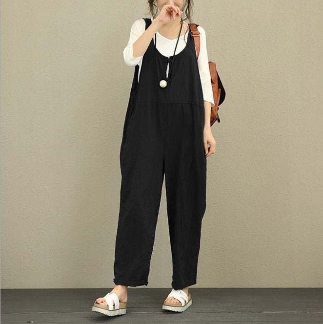 Lisa – Weite Damenlatzhose aus Baumwolle