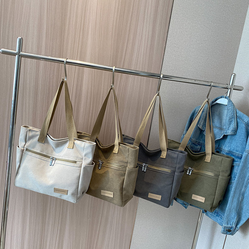 Mandy – Canvas Schultertaschen Damenhandtasche