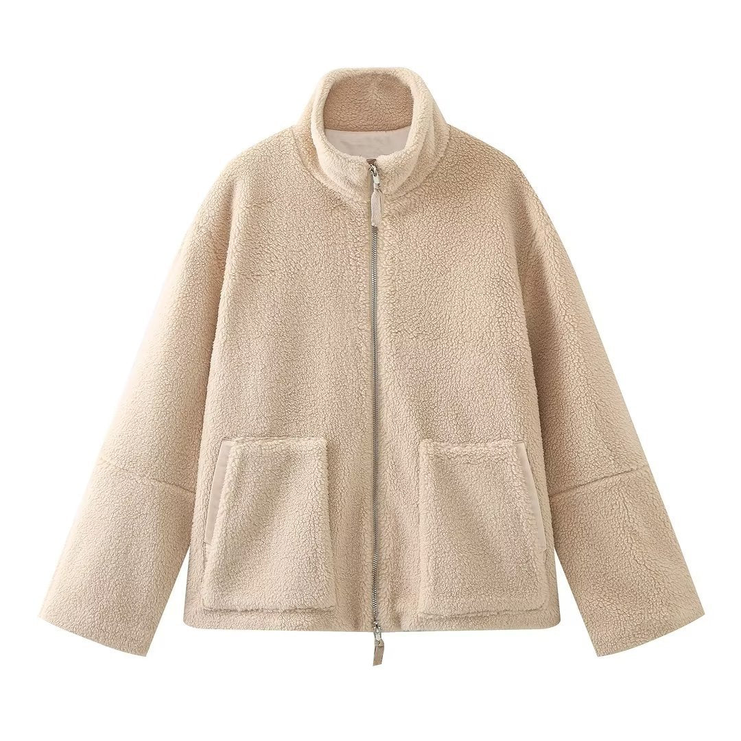 Margaret – Damen Rollkragenmantel aus Wollmischung