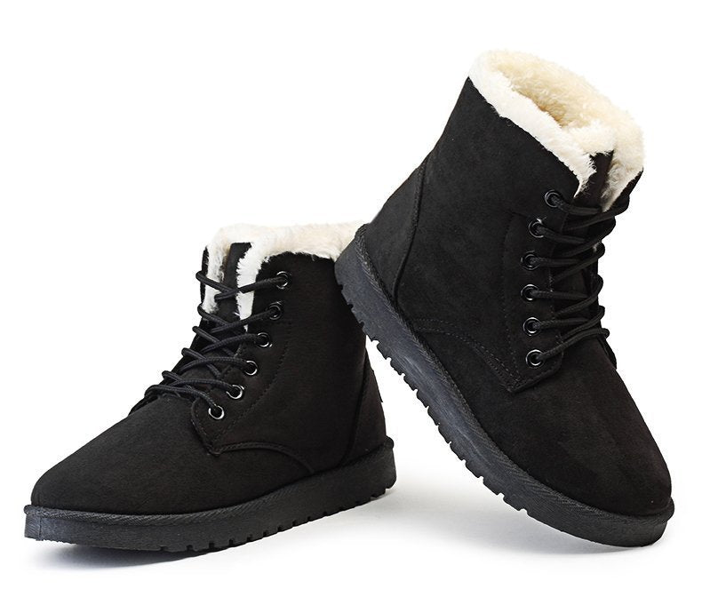 Karen – Winterstiefeletten mit Warmem Plüschfutter