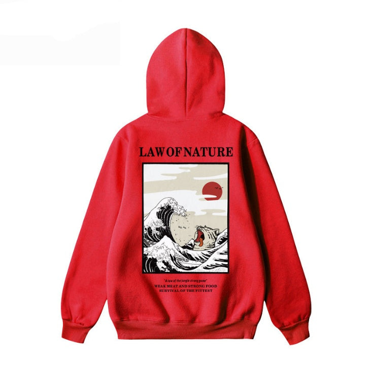 Simon – Retro-Hoodie mit Wellenmuster
