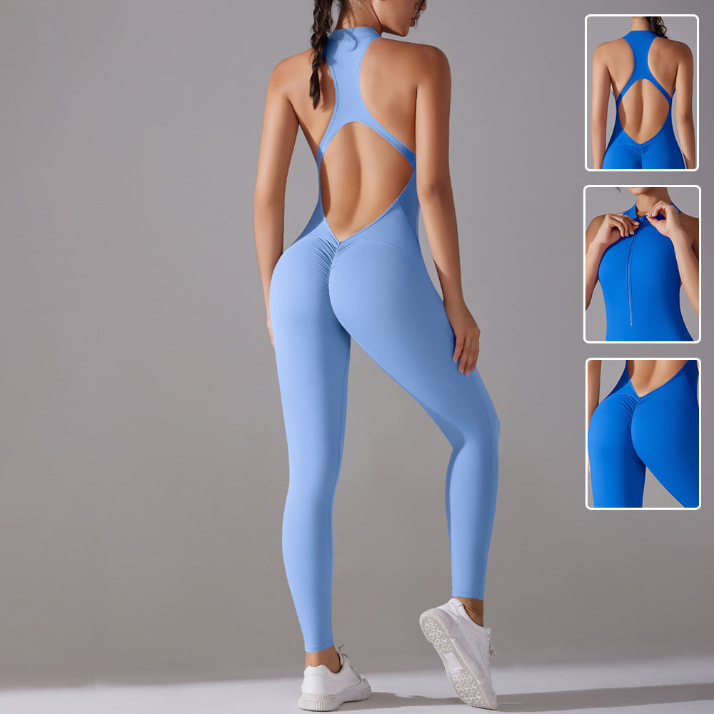 Carol – Schlanker Damen-Jumpsuit für Fitness und Yoga