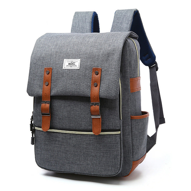 Abigail – Vintage Canvas-Rucksack mit USB-Anschluss