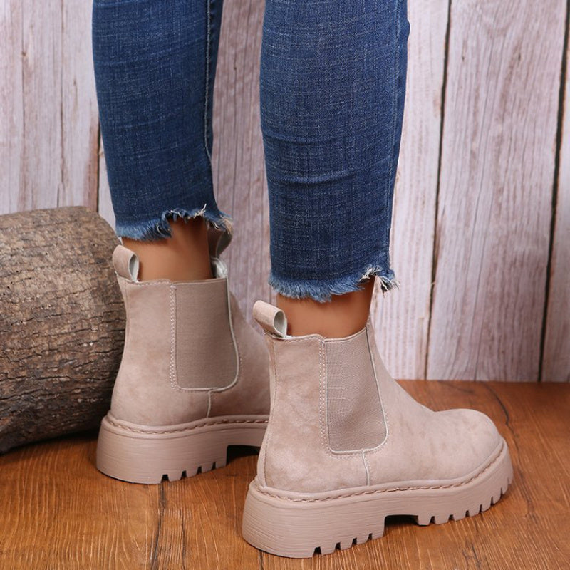 Francesca – Damen Stiefeletten mit Plateau und Chunky-Design