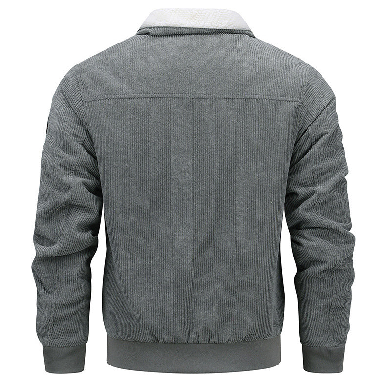 Oliver – Warme Herrenjacke aus Fleece mit Taschen