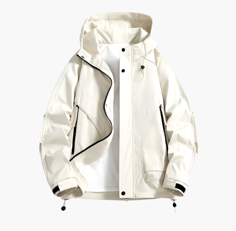 Herren Outdoor Windbreaker Funktionsjacke – Wasserdicht & Winddicht, Leicht, Atmungsaktiv, Ideal für Freizeit und Outdoor