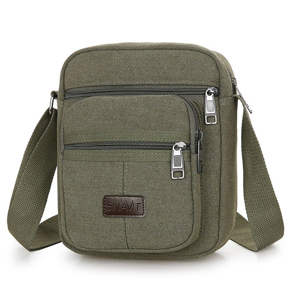 Anton – Vintage Umhängetasche aus Canvas