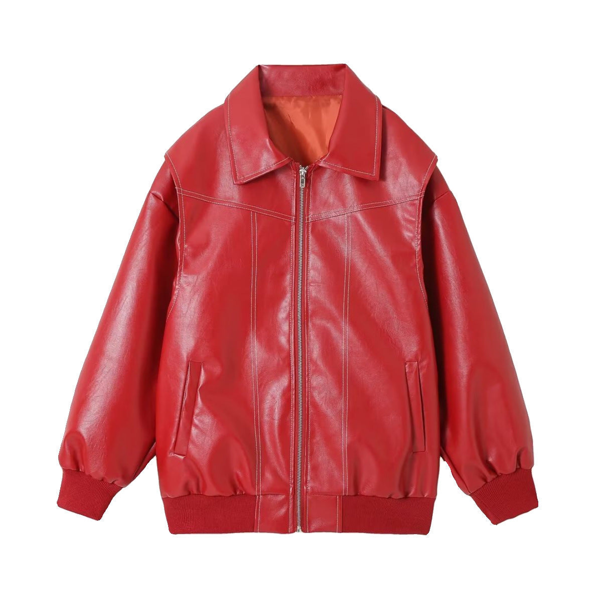 Nicola – Coole Damen-Lederjacke mit Reißverschluss