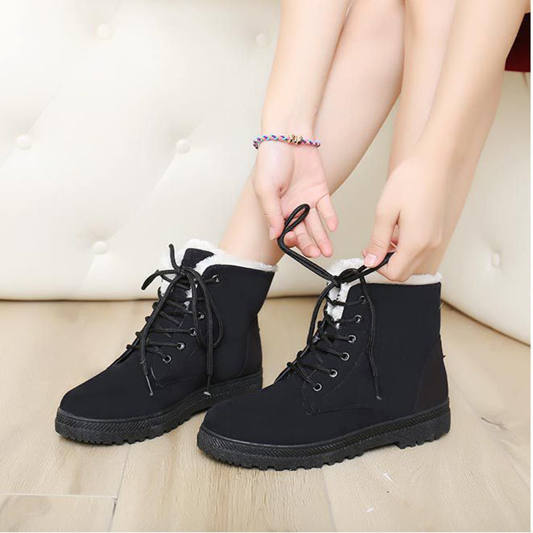 Linda – Warme Damen Schneestiefel mit Plüsch