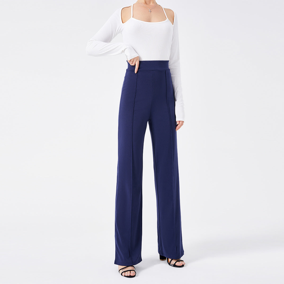 Alice – Elegante Damen-Schlaghose, Hochgeschnitten