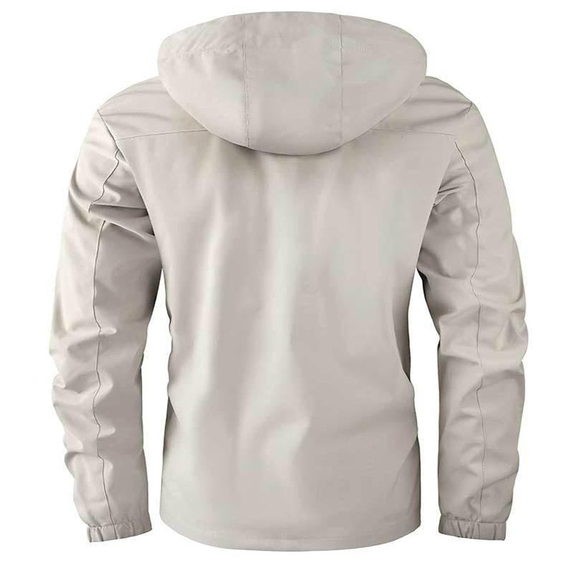Alan – Winddichte Herrenjacke mit Kapuze und Taschen