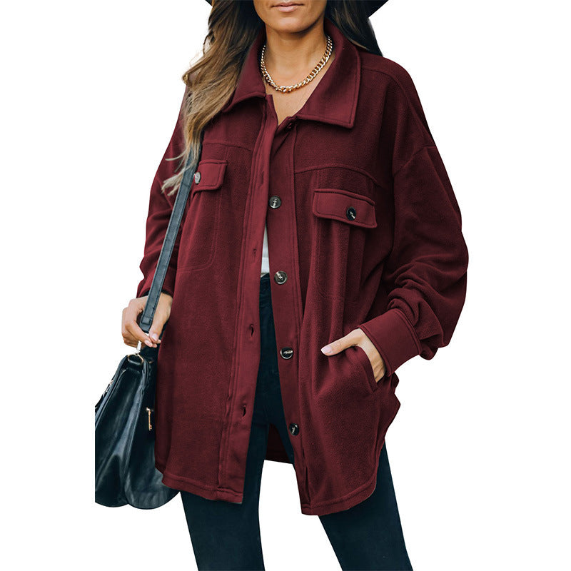 Harriet – Fleece-Cardigan mit Reverskragen