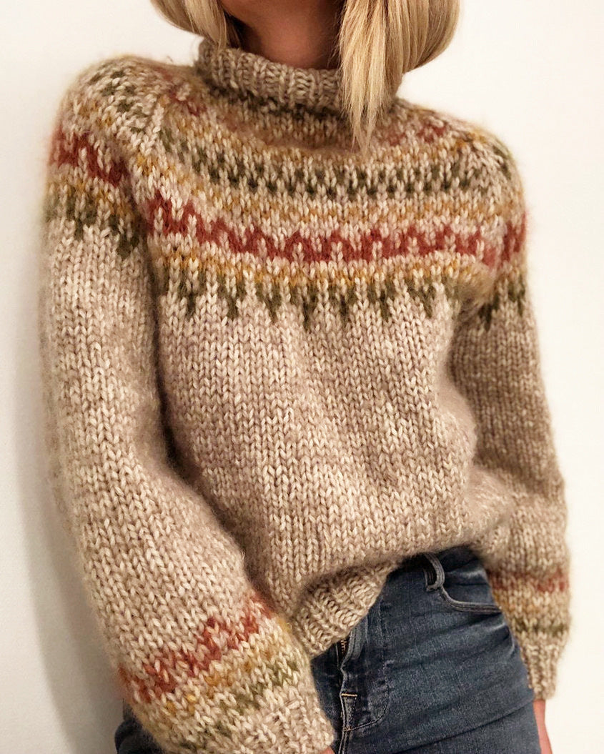 Joanne – Bedruckter Neutraler Pullover