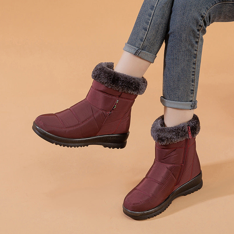 Francesca – Winterwarme Damenstiefel mit niedrigem Absatz