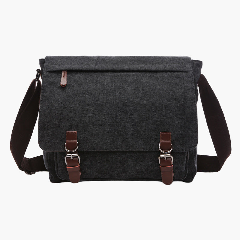 Herren Umhängetasche Canvas Messenger Bag – Stilvolle Schultertasche für Alltag, Arbeit & Freizeit