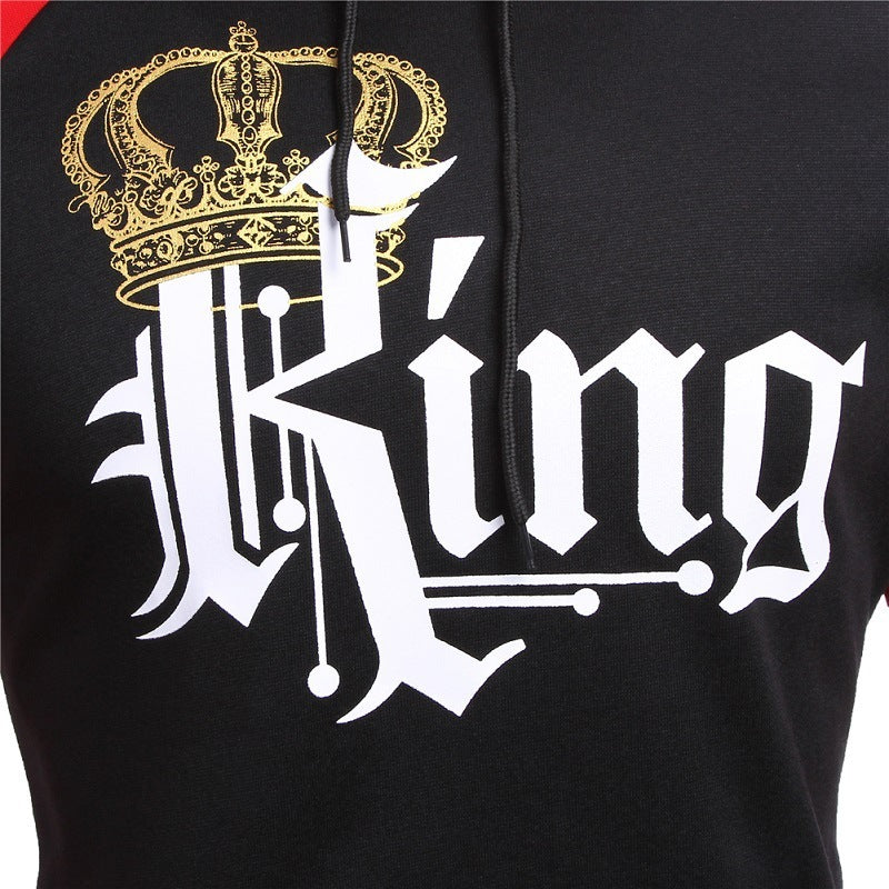 Simon – Bedrucktes Kapuzen-Sweatshirt für Paare