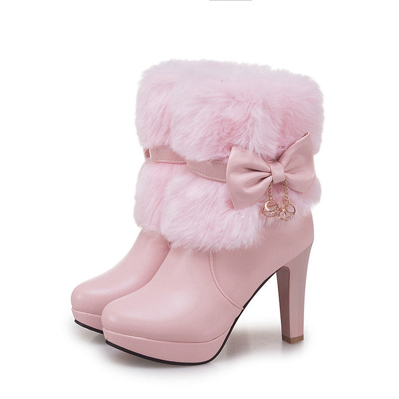 Jessie – Modische Damenstiefel mit dickem Absatz