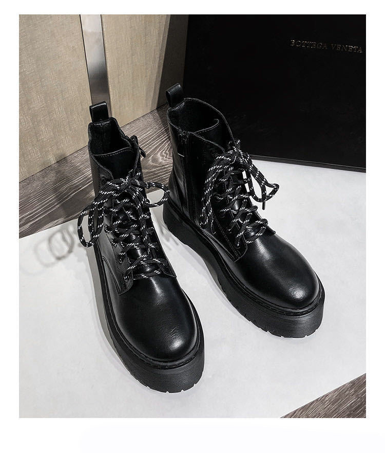 Amy – Damen Stiefeletten mit Plateau und Warmfutter