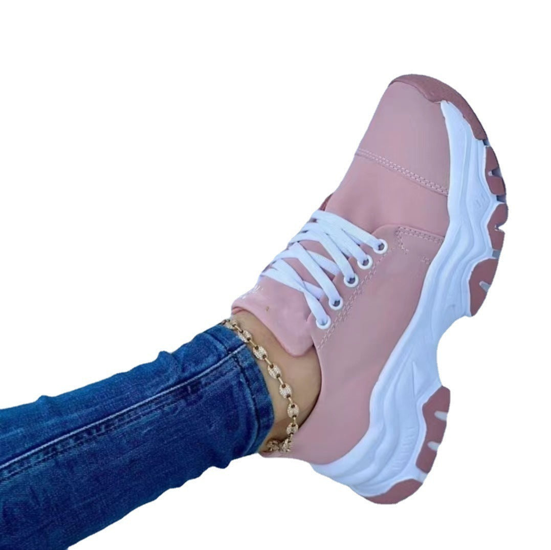 Judith – Runde Halbschuhe mit Keilabsatz für Damen