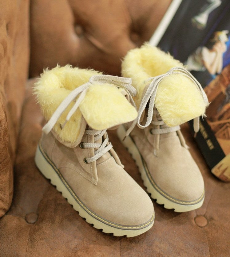 Kathleen – Gefütterte Damenstiefel mit Schnürung