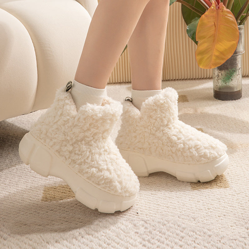 Natalie – Winterstiefel mit 6 cm Plateausohle und Plüschfutter