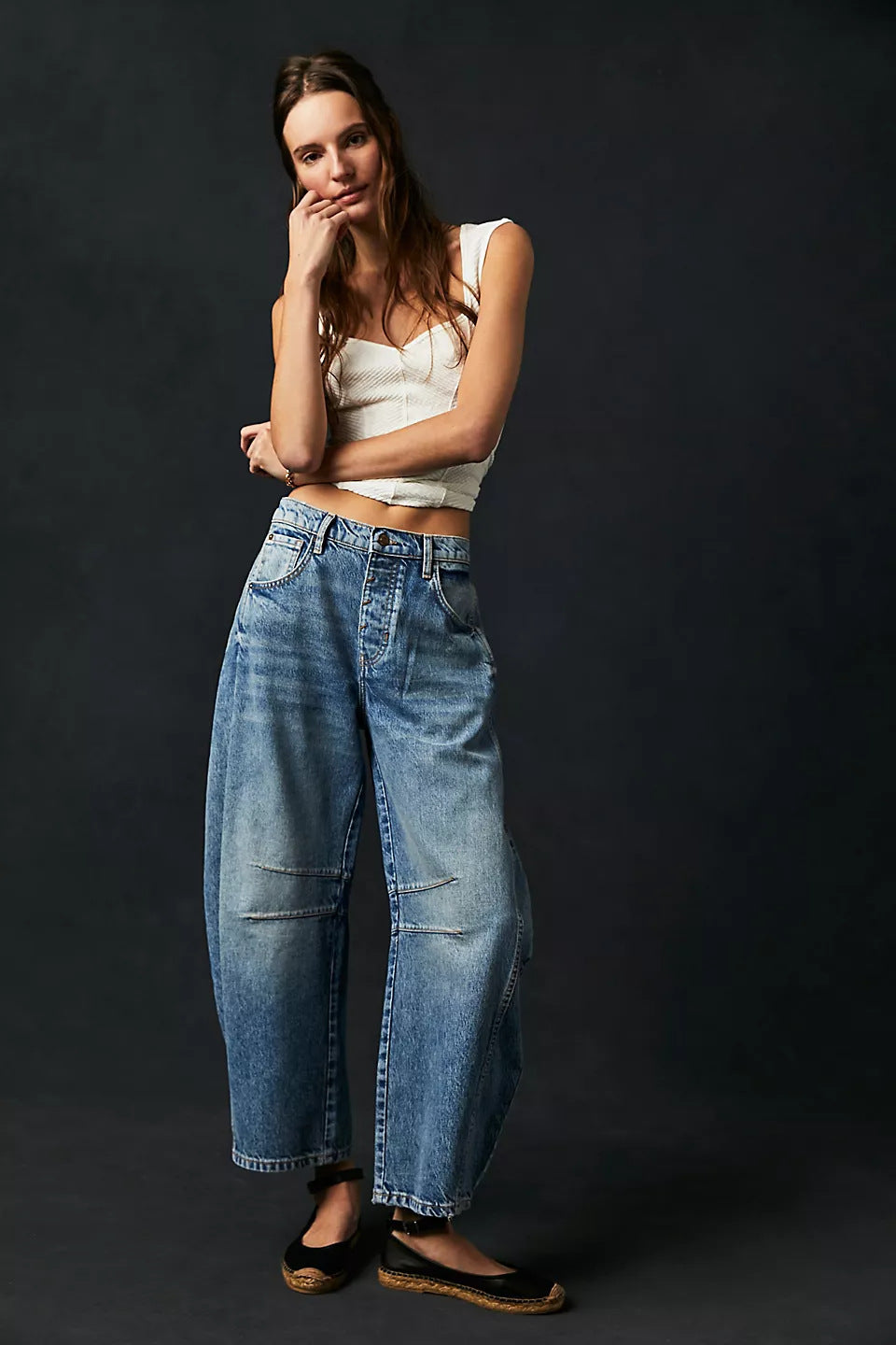 Marie – Weite Damenjeans mit hohem Stretchanteil