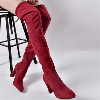 Kim – Modische Damenstiefel aus Wildleder