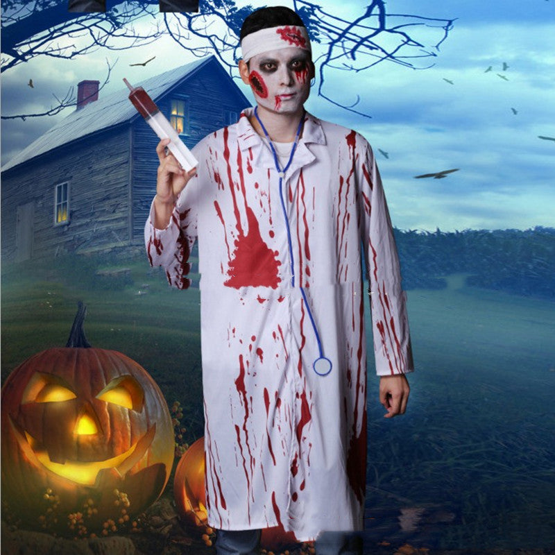 Halloween Herren Zombie Arzt Kostüm für gruselige Partys & Verkleidungen