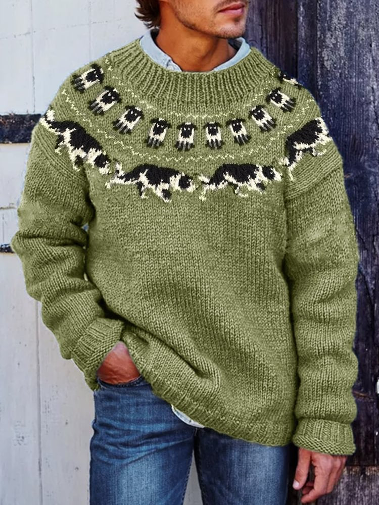 Luke – Gestreifter Patchwork-Pullover