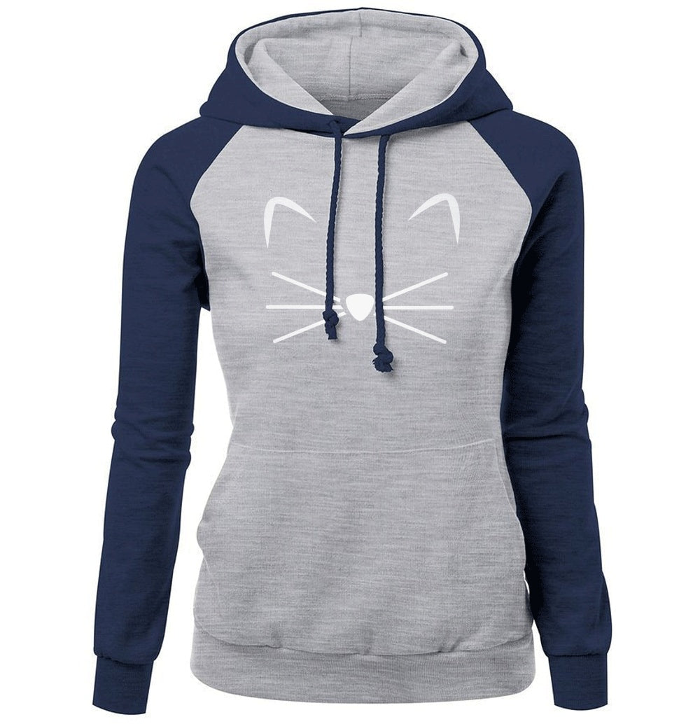 Melanie – Kapuzenpullover mit Katzenmotiv für Damen