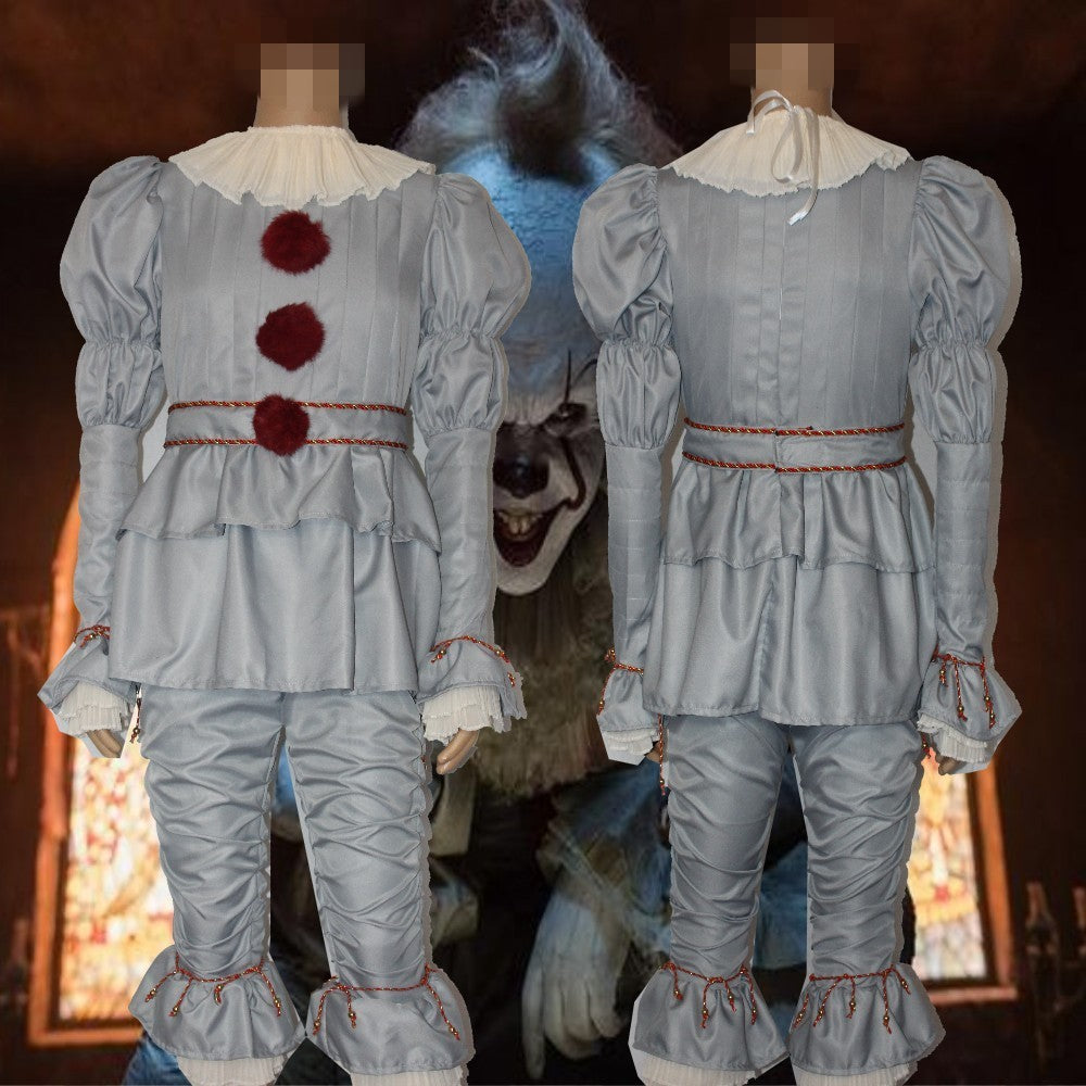 Halloween Damen Pennywise Clown Kostüm – Gruselige Verkleidung für Horror-Partys & Karneval